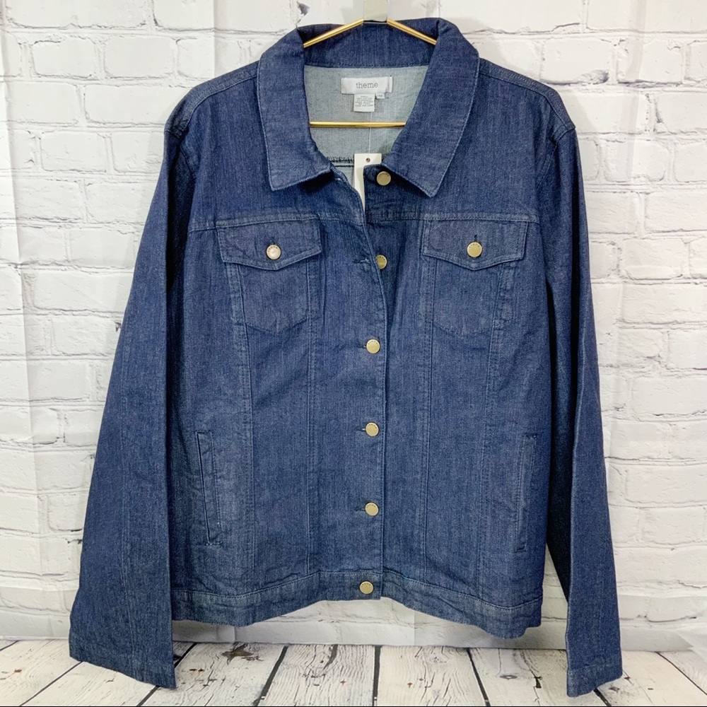 Jean Jacket by Theme Size 24W